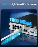 Cargar imagen en el visor de la galería, Cable Ethernet OOSSXX de 100 pies para sistemas de cámaras POE, cable de red de seguridad de video, sistema de cámaras de vigilancia POE