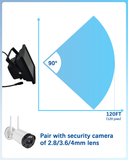 Load image into Gallery viewer, 【12 LED Waterproof 】 IR Illuminator 90 Degree Wide Angle Long Range Infrared Light, 120ft 850nm IR Flood Lights with Power Adapter for Night Vision CCTV &amp; IP Security Camera