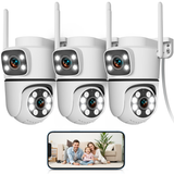 Cargar imagen en el visor de la galería, OOSSXX 5MP Outdoor Wireless Security Camera, PTZ WiFi Video Surveillance Cameras for Home Security