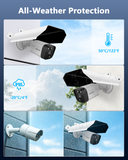 Load image into Gallery viewer, Universal Security Camera Sun Rain Cover Shield, Protective Roof for Dome/Bullet Outdoor Camera
