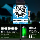 Load image into Gallery viewer, Beware Of Dog Signs For Fence,Dog On Premises Yard Sign,Solar Warning Signs For Property,Dog On Premises Sign Metal,Dog On Property Sign Funny Signs For Dog Lovers 10x7 Inches