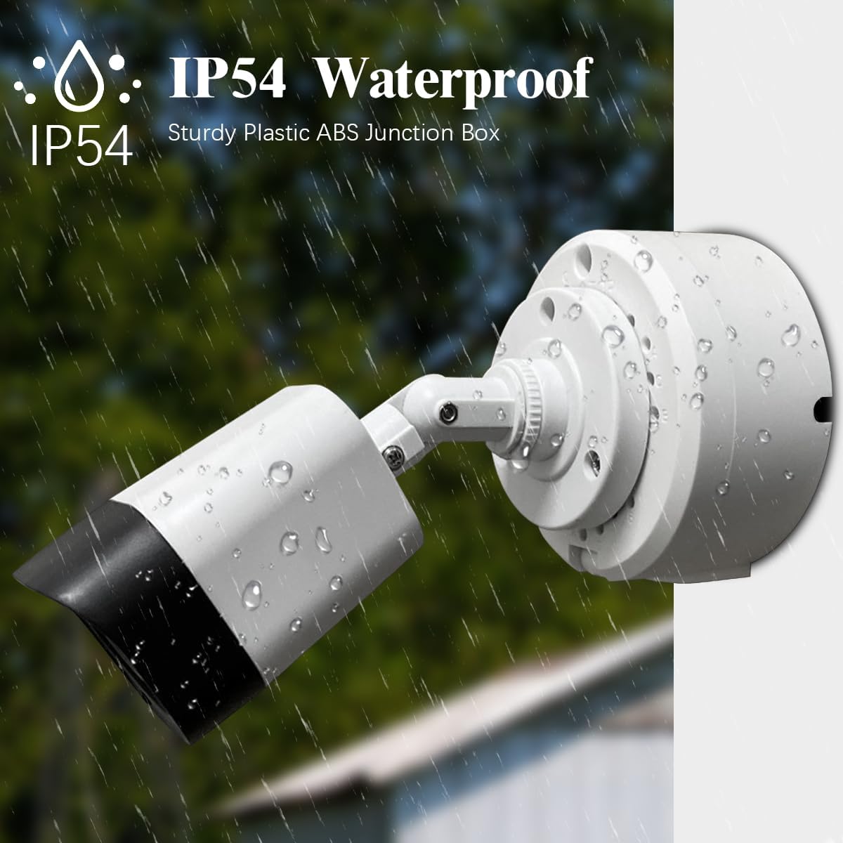 (ABS New) Security Camera Junction Box,Plastic Waterproof Security Cam ...