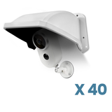 Load image into Gallery viewer, Universal Security Camera Sun Rain Cover Shield Cover Shield for Surveillance Camara Protective Roof for Dome/Bullet Outdoor Camera (White)
