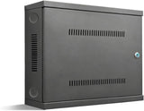 Load image into Gallery viewer, Heavy Duty Steel DVR NVR Lock Box, Wall Mount Security Enclosure for CCTV Surveillance Systems, Ventilated Design with Built-in Cable Management,Black