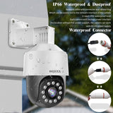 Laden Sie das Bild in den Galerie-Viewer, OOSSXX (4K/8.0 Megapixel &amp; PTZ Digital Zoom) 2-Way Audio PoE Outdoor Home Security Camera System Wired Outdoor Video Surveillance IP Cameras System