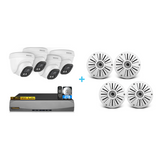 Load image into Gallery viewer, 4K POE Dome Camera system with 2TB Hard drive+ Camera Junction Box(4 Pack)