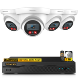 Cargar imagen en el visor de la galería, Sistema de cámaras de seguridad OOSSXX Full HD de 5 MP con cable, DVR de 8 canales y 4 cámaras