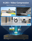 Load image into Gallery viewer, DVR 8-Channel Hybrid Capability 5-in-1 Digital Video Recorder 5.0MP HD Security DVR Recorder AHD/Analog/TVI/CVBS/IP Security Camera System Video Surveillance