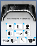 Load image into Gallery viewer, Universal Security Camera Sun Rain Cover Shield Cover Shield for Surveillance Cameras Protective Roof for Dome/Bullet Outdoor Camera (Black)