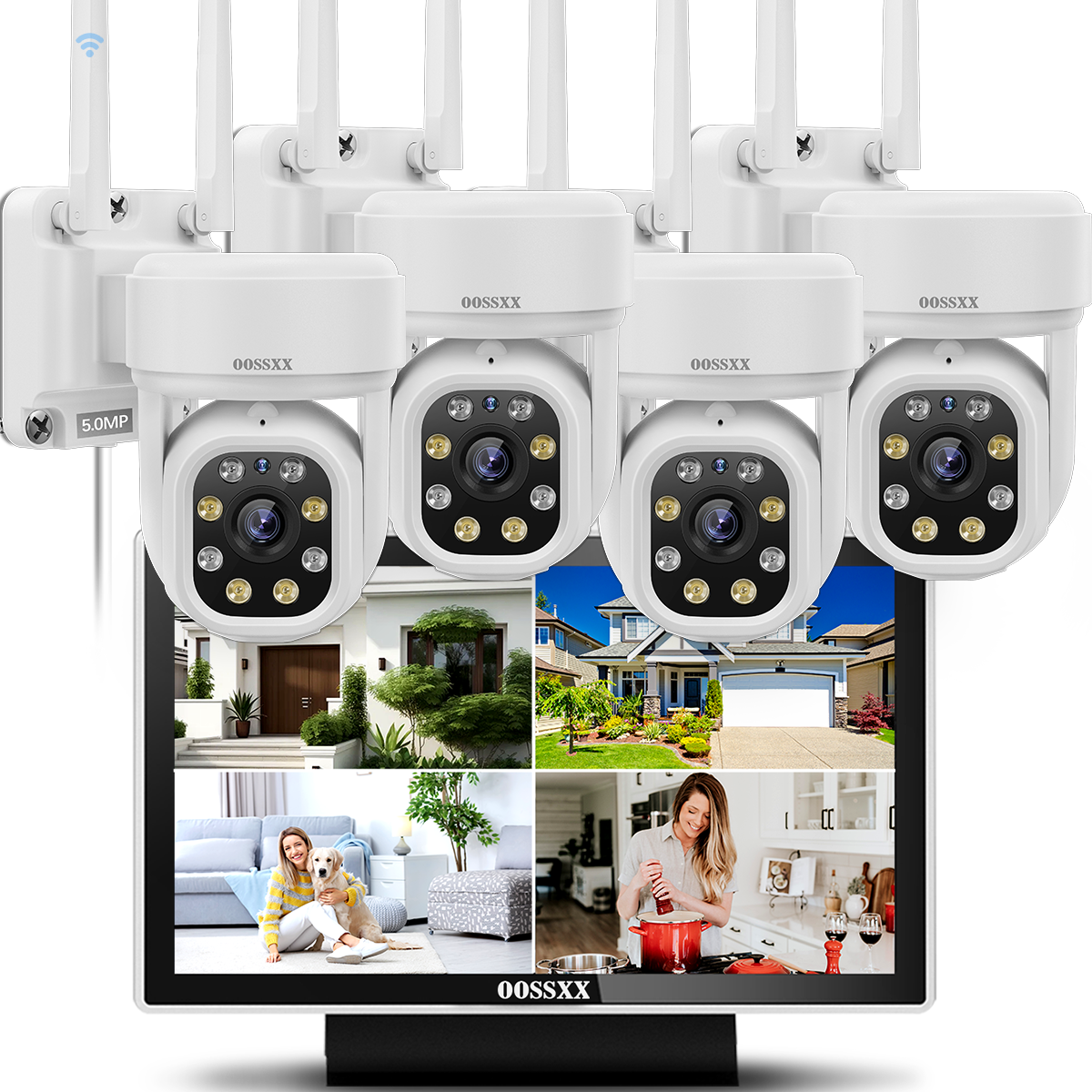 Auto Tracking 2-Way Audio) WiFi PTZ Outdoor Security Camera