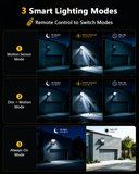 Load image into Gallery viewer, OOSSXX Solar Floodlight Security Camera Outdoor Wireless, 4MP HD 3-in-1 Solar Powered, Wire-Free, 5GHz/2.4GHz WiFi, AI Human Detection, Smart 3-Mode Lighting, Siren Alarm, 2-Way Audio