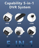 Load image into Gallery viewer, (4K PT Wide-Angle) Outdoor Wired Security Camera System Video Surveillance Cameras for Home Security Systems Camera DVR