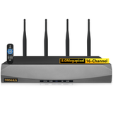 Laden Sie das Bild in den Galerie-Viewer, 5,0 Megapixel 10-Kanal Wireless NVR Netzwerk-Videorecorder, unterstützt bis zu 10 x 5MP Wireless IP-Kameras, max. 8 TB Festplatte