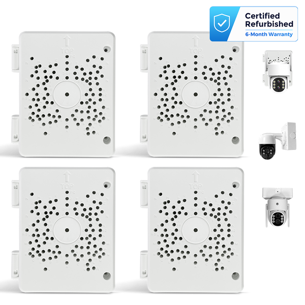 Universal PTZ Camera Junction Box, Plastic Waterproof Mount Bracket Hide Cable Junction Box, Only Compatible with PTZ Cameras-Refurbished