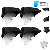 Cargar imagen en el visor de la galería, Cubierta protectora universal para cámaras de seguridad, protección solar y contra la lluvia, para cámaras de vigilancia, techo protector para cámaras domo/bala de exterior (negro)