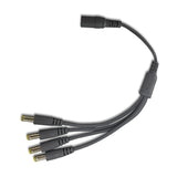 Cargar imagen en el visor de la galería, Cable divisor de alimentación de CC de 1 macho a 5 hembra, enchufe de 5,5 x 2,1 mm