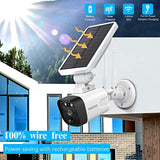 Load image into Gallery viewer, {100% Wire-Free Wireless Solar Cameras} 2-Way Audio, PIR Detection 2-Antennas Enhance 1600P Outdoor Wireless Surveillance Camera System