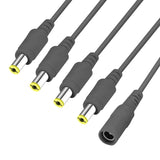 Cargar imagen en el visor de la galería, Cable divisor de alimentación de CC de 1 macho a 5 hembra, enchufe de 5,5 x 2,1 mm
