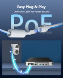 Load image into Gallery viewer, 8.0/4K Megapixel 8-Channel POE NVR Network Video Recorder, Supports up to 8 x 8MP/4K IP Cameras, Max to 8TB Hard Drive