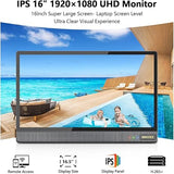 Laden Sie das Bild in den Galerie-Viewer, (16-Inch IPS UHD Monitor) 2-Way Audio Dual Antennas Enchance WiFi Wireless 5MP PIR Outdoor Camera Wireless Home Security Cameras System with Monitor Indoor Video Surveillance Alarm