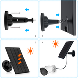 Cargar imagen en el visor de la galería, Solar Panel for Wireless Camera Go/Argus Eco/Argus 2/Argus Pro, 3.6W Solar Panel Micro USB Port Cable (1 Waterproof Connector Included)