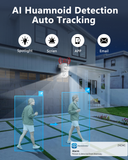 Cargar imagen en el visor de la galería, Cámara de seguridad para interiores OOSSXX 1080P con audio bidireccional y video, aplicación gratuita, cámara PTZ para niñera, cámaras inalámbricas inteligentes con comunicación bidireccional para videovigilancia doméstica.