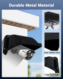 Load image into Gallery viewer, Universal Security Camera Sun Rain Cover Shield Cover Shield for Surveillance Cameras Protective Roof for Dome/Bullet Outdoor Camera (Black)