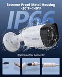 Load image into Gallery viewer, (4K/8.0 Megapixel &amp; 130° Ultra Wide-Angle) 2-Way Audio PoE Outdoor Home Security Camera System Wired Outdoor Video Surveillance IP Cameras System (Enjoy $10 Off Instantly)