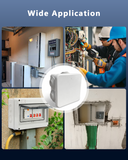 Cargar imagen en el visor de la galería, Universal Electrical Junction Box, IP65 Waterproof Dust Proof Project Boxes, ABS Plastic Electric Enclosure, Hide Cable for Outdoor Wall Mount