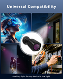 Cargar imagen en el visor de la galería, Iluminador infrarrojo de 4 LED resistente al agua, gran angular de 90 grados, largo alcance, 80 pies, 850 nm, con adaptador de corriente para CCTV de visión nocturna y cámara de seguridad IP.
