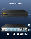Load image into Gallery viewer, DVR 16-Channel Hybrid Capability 5-in-1 Digital Video Recorder 5.0MP HD Security DVR Recorder AHD/Analog/TVI/CVBS/IP Security Camera System Video Surveillance, Max to 6TB