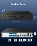 Load image into Gallery viewer, DVR 8-Channel Hybrid Capability 5-in-1 Digital Video Recorder 5.0MP HD Security DVR Recorder AHD/Analog/TVI/CVBS/IP Security Camera System Video Surveillance