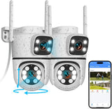 Cargar imagen en el visor de la galería, OOSSXX 5MP Outdoor Wireless Security Camera, PTZ WiFi Video Surveillance Cameras for Home Security