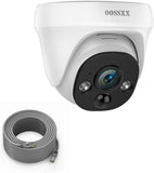 Load image into Gallery viewer, 4K/8MP Add-on PoE Security Camera for NVR System Outdoor Video Surveillance Home Security, 130° Wide Angle, 2-Way Audio, AI Human/PIR Detection, 60FT Ethernet Cable