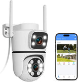 Cargar imagen en el visor de la galería, OOSSXX 5MP Outdoor Wireless Security Camera, PTZ WiFi Video Surveillance Cameras for Home Security