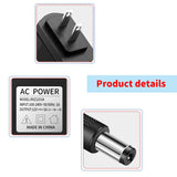 Load image into Gallery viewer, 12V 1A Power Supply Adapter for IP/CCTV Security Camera, Output DC 12V 1000mA, Input AC 100V-240V, 50/60Hz, US Plug,10ft AC to DC Power Cord (Black)