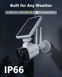Load image into Gallery viewer, (100% Wire-Free Wireless Solar Cameras) 2-Way Audio 2-Antennas Enhance Battery Outdoor Wireless Security Camera System (Enjoy $10 Off Instantly)
