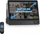 Load image into Gallery viewer, OOSSXX (5MP 10CH All in One NVR) 10.1'' LCD Monitor for Home Security Cameras Wireless Outdoor Security Camera System,WiFi NVR Network Surveillance Video Recorder Indoor House Alarm