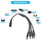Cargar imagen en el visor de la galería, Cable divisor de alimentación de CC de 1 macho a 5 hembra, enchufe de 5,5 x 2,1 mm