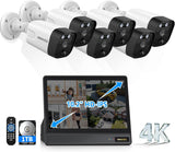 Cargar imagen en el visor de la galería, OOSSXX (Monitor IPS todo en uno de 10,1" y 8 MP) Sistema de cámaras de seguridad para exteriores con audio bidireccional PoE y videovigilancia IP con cable (¡Disfruta de $10 de descuento al instante!)