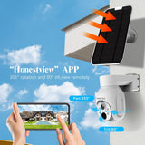 Load image into Gallery viewer, (Extend PTZ Camera for Wireless System) 2-Way Audio 4MP Extend Solar Security Cameras Wireless Outdoor,Solar Camera Battery Powered WiFi PIR Detection Home Indoor Video Surveillance NVR System