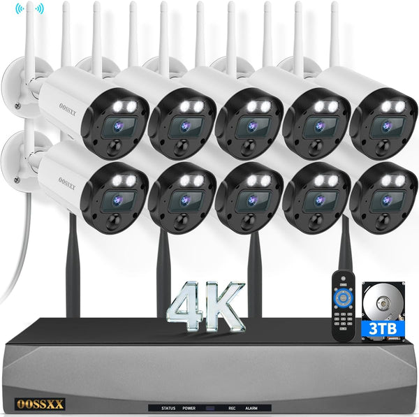 (4K Ultra HD) Outdoor Wireless Security Camera System Video Surveillance WiFi Cameras Systems