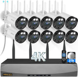 Load image into Gallery viewer, (4K Ultra HD) Outdoor Wireless Security Camera System Video Surveillance WiFi Cameras Systems