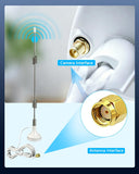 Load image into Gallery viewer, OOSSXX Dual Band WiFi Camera Extend Antenna, 2.4GHz 5GHz 5.8GHz 7dBi WiFi Antenna with SMA Male Connector for Security Camera, Network Devices Wireless Range Extender