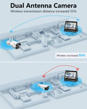 Load image into Gallery viewer, HD IPS Monitor Dual Antennas for Wi-Fi Enhanced AI Human Detected 2K 3.0MP Wireless Outdoor Security Camera System, Video Surveillance DVR Kits (Enjoy $10 Off Instantly)