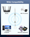 Load image into Gallery viewer, OOSSXX Dual Band WiFi Camera Extend Antenna, 2.4GHz 5GHz 5.8GHz 7dBi WiFi Antenna with SMA Male Connector for Security Camera, Network Devices Wireless Range Extender