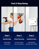 Load image into Gallery viewer, Security DVR NVR Lock Box, Heavy Duty Steel Wall Mount Enclosure for CCTV Surveillance Systems, Ventilated Design with Built-in Cable Management
