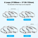 Load image into Gallery viewer, OOSSXX Universal Security Camera Mount Wall Mounting Brackets,Vertical Pole Mount for CCTV Camera,Pole Clamp Bracket,Outdoor Camera Mount Solar Panel Clamps Video Surveillance Equipment