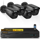 Laden Sie das Bild in den Galerie-Viewer, (Full HD 5MP Definition) Kabelgebundenes Sicherheitskamerasystem für den Außenbereich, Videoüberwachungskameras für den Heimbereich, CCTV-Kamera-Sicherheitssystem, Außenüberwachungsvideoausrüstung für den Innenbereich