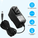 Cargar imagen en el visor de la galería, Adaptador de alimentación de 12 V y 1 A para cámara de seguridad IP/CCTV, salida CC 12 V 1000 mA, entrada CA 100 V-240 V, 50/60 Hz, enchufe estadounidense, cable de alimentación CA a CC de 3 m (negro)